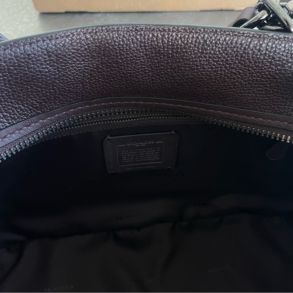 Coach Dreamer 36 Pebbled Satchel in Oxblood Leather - Picture 11 of 13
